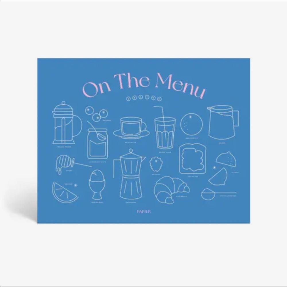 NWT PAPIER WEEKLY MENU / GROCERY LIST